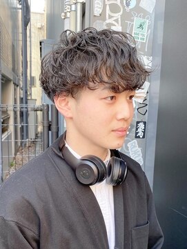 ソーコ 渋谷(SOCO) メンズニュアンスパーマ波巻きスパイラルメンズパーマ