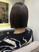ゼロヘアーハナレ(zerohair HANARE)&nbsp;【ボブスタイル】切りっぱなしボブ　透明感カラー