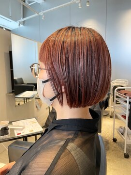 ヘアーエスクールシーユー 枚方T-SITE店(hair S.COEUR×Cu) ボブ/イエベカラー/枚方