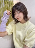 ロングヘア/グレージュカラー/ココアベージュ/顔周り
