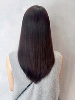 アイティーバイアルバム 松戸店(IT by ALBUM)&nbsp;黒髪オリーブカラー透明感カラーウルフレイヤーロング_ba533021