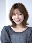 20代30代大人かわいい小顔くびれレイヤーカット前髪ボブウルフ