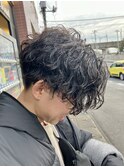 波巻きツイスパ×センターパート