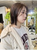 NUDE タッセルボブ レイヤーボブ 切りっぱなしボブ結べるボブ