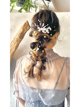 エルエスヘアー(LS HAIR) ツイン編みおろし♪