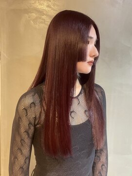 ザ パス(the path) ワインレッド×姫カット