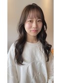 韓国ヘア/ロングヘア/顔まわりカット