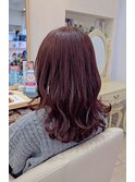 《HAIRZ》平田☆ブリーチなしピンクカラー☆外ハネくびれ巻き