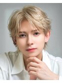 ツーブロック人気ブリーチセンターパート