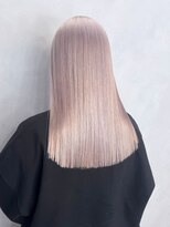 アルバム 新宿(ALBUM SHINJUKU)&nbsp;ホワイトブロンドロング美髪韓国ヘアおくれ毛_ba543041