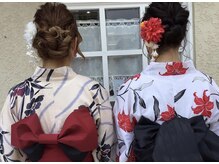 アマングの雰囲気（ヘアセット＋浴衣着付け¥6050～より　承ります）