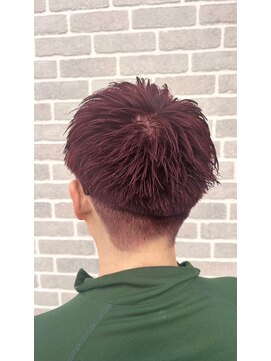 アンドワークス カシワ(&WORKS kashiwa) 【チェリーレッド×マッシュスタイル】