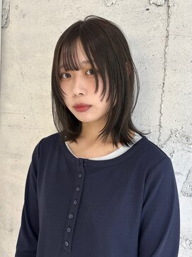 ヨーク(YOKE) 【YOKE】レイヤーボブ顔周りくびれボブアッシュブラウン