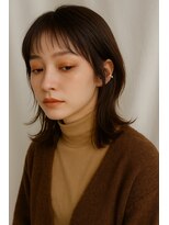 ヘアーディープ(hair deep)&nbsp;耳掛けレイヤー×スカーレッドブラウン