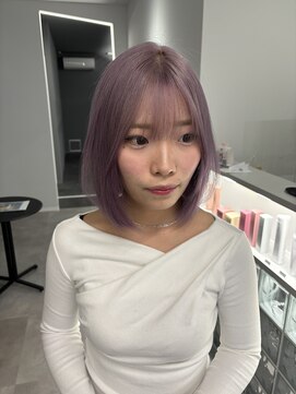 ナンバー 竪町(number+) ラベンダーハイトーン外国人風透明感大人可愛い韓国