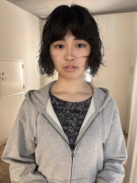 トリッカ 銀座(tricca) ボブ/ニュアンスパーマ/顔周りレイヤー/簡単スタイリング