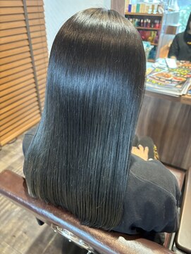 うる艶黒髪酸性ストレート