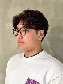 キリ 逗子(kiri) 逗子葉山メンズマッシュセンターパートメンズカットツーブロm235