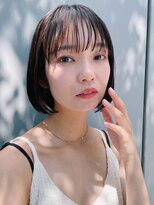 シンス 銀座(since)&nbsp;似合わせカット/ミニボブ/切りっぱなしボブ/白髪ぼかし[銀座駅]