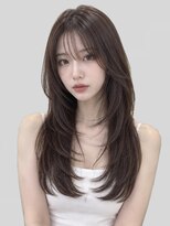 ハピネス 河原町店(Happiness)&nbsp;セミロングレイヤーくびれセミロング韓国セミロング