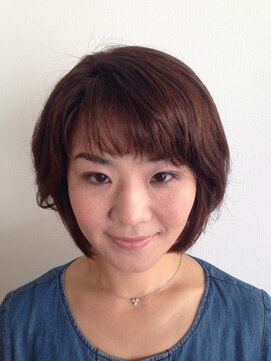 フェリシータ 緑地公園店(felicita) 厚めバングが大人かわいい♪ピンクベージュ重めマッシュボブ