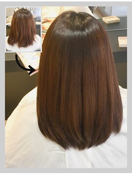 オーバーレイ(Overlay) 自然に仕上がる縮毛矯正【施術例】〔自由が丘〕〔縮毛矯正〕