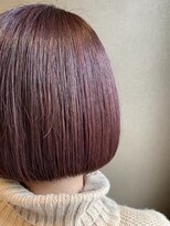 オル(Olu)&nbsp;【MASAYA】ショートボブ×ブリーチなしピンクベージュ