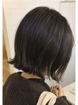 アトリエコパン(atelier copan) カーキアッシュ系外ハネボブ