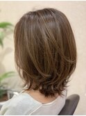 透明感カラー♪ミディアムレイヤー