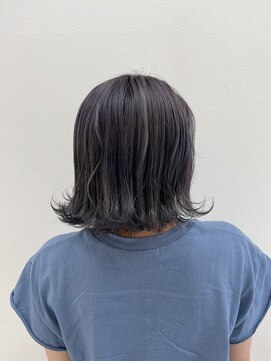 ドロップ パープルグレージュ×外ハネボブ