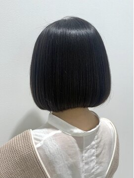 ビューバイネオリーブ 用賀店(Beau'r by neolive) グレージュカラーボブウルフ黒髪ココアベージュ