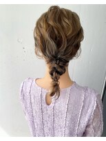 ミディアムヘアであみあみヘアアレンジschritt mutsuki