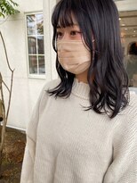 リィベ(Liibe)&nbsp;guest snap ゆるロブ/透ける暗髪