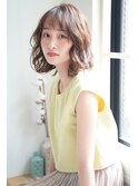 大人可愛いふんわりボブ