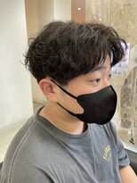 パシフィックダズールコパン(Pacific Dazzle copain)&nbsp;ナチュラルセンターパート　ゆるめ　スパイラルパーマ