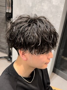 アビー(ABEY) 波巻きスパイラルツイストスパイラルmix刈り上げマッシュ