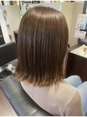 ナチュラルなぱっつんボブ