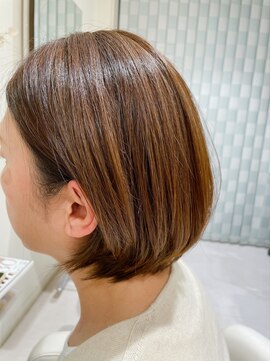アメイジングヘアー 美沢店(AMAZING HAIR) ショートボブ/丸みボブ/前髪なし/ナチュラルブラウン