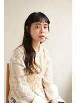 ムク 甲府(muku.)&nbsp;ミディアムヘア/斜めバング/グレージュカラー/甲府駅