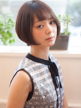 マイラ 銀座(myla) ナチュラルショートボブエアリー姫カットシアーカラーセミディ