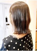 Say.イヤリングカラー切りっぱなしボブくびれボブ黒髪表参道青山