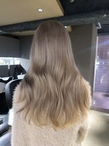 ペレ 栄店(PELE) デザインカラー/レイヤーカット/ウェットヘア/オリーブベージュ