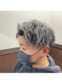 ツイスト/ホワイトメッシュ/刈り上げ