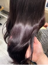 ヘアーメイクオズ(hair make O/S) |mizuho|ダークチェリーレッドカシスピンクボルドー髪質改善