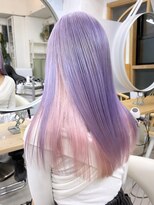 イェッカ パビル(YECCA pabil)&nbsp;ラベンダーとピンクのインナーカラー（ブリーチ２回）