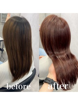 ヘアサロン ドットプラス 町田店(dot. plus) 【市井友佳子】イルミナカラー×ブリーチなしオレンジカラー