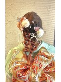 編み込み下ろし　ヘアセット