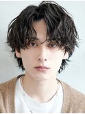 仙台センターパートウルフカット波巻きスパイラルパーマッシュ