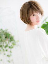 ネル 仙台(Nelu)&nbsp;仙台/髪質改善/ハイトーンカラー×大人マッシュ小顔金髪ボブc