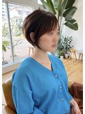 ミニショート。前髪(お顔周り)縮毛矯正。